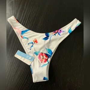 Cupshe Floral Bikini High rise Bottom NWT